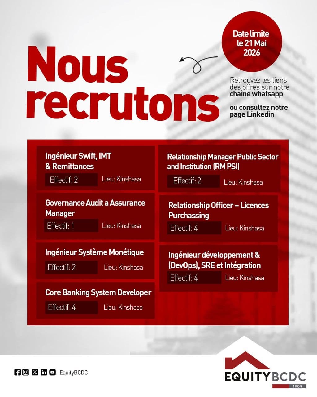 Ingénieur Développement & Exploitation (DevOps), SRE et Intégration