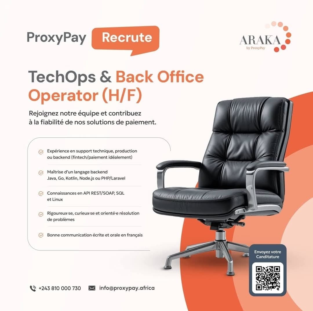 TechOps & Back Office Operator (H/F) – ProxyPay recrute