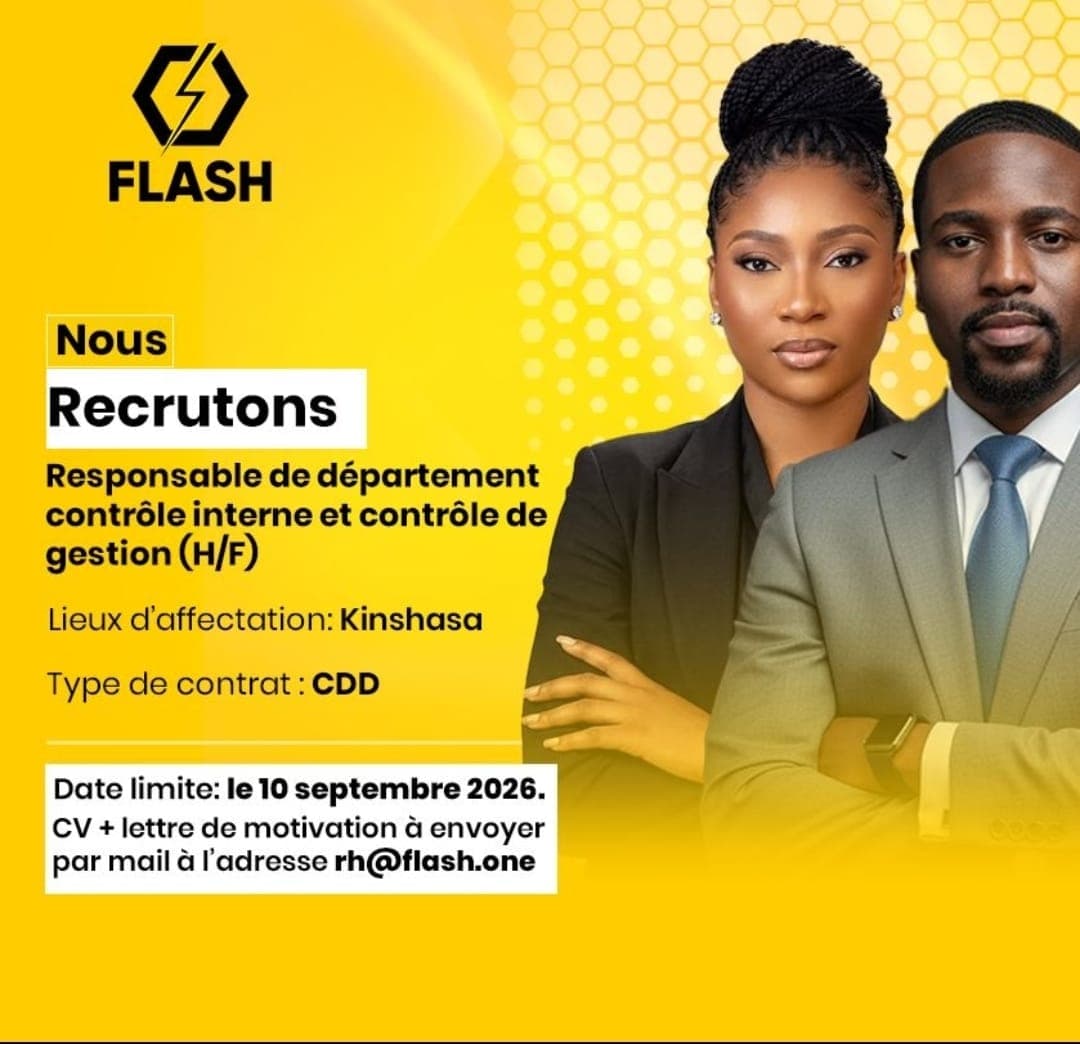 Responsable du Département Contrôle Interne & Contrôle de Gestion – FLASH recrute